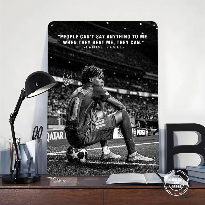 Lamine Yamal Quote on Soccer F - Home Decor Quotes On Wall 评论和价格