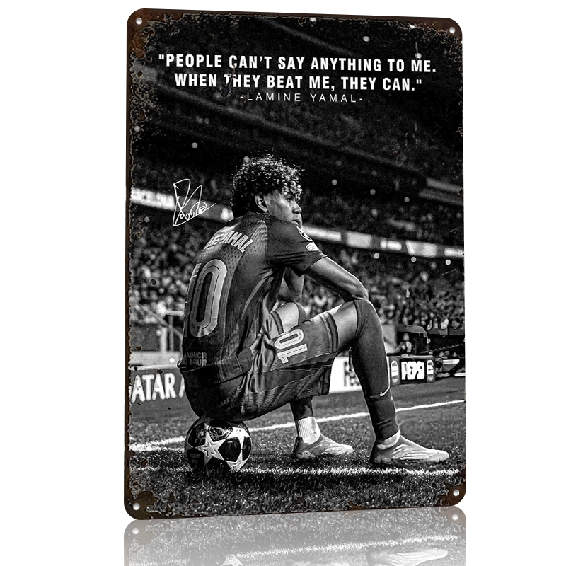 Lamine Yamal Quote on Soccer F - Home Decor Quotes On Wall 评论和价格