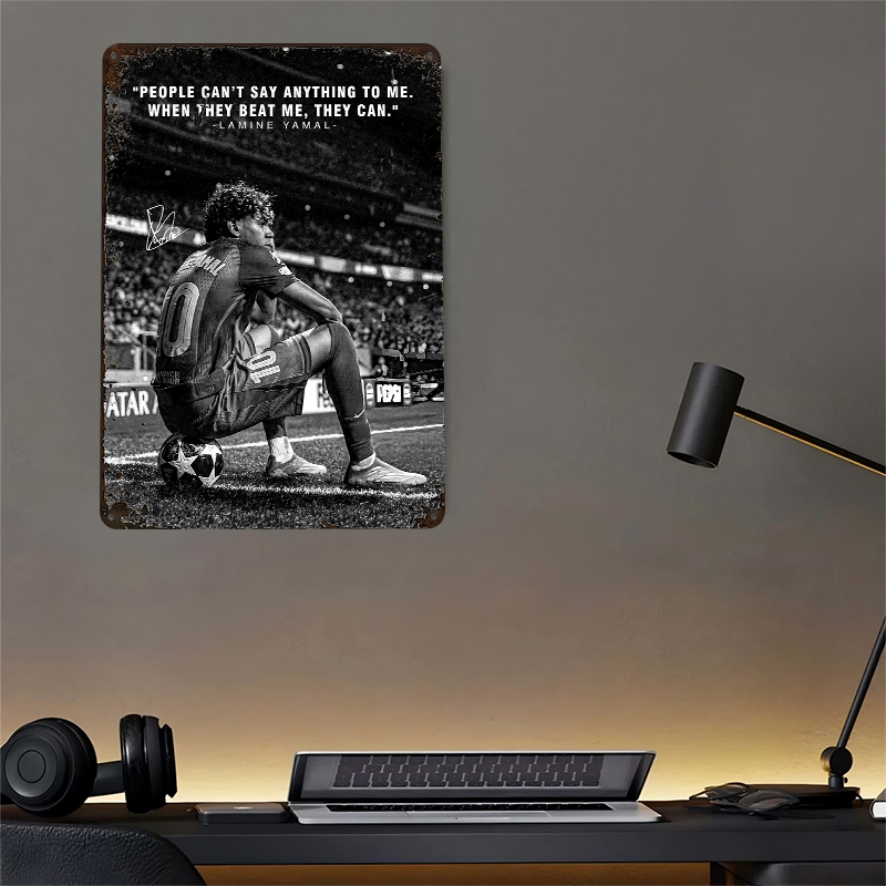 Lamine Yamal Quote on Soccer F - Home Decor Quotes On Wall 评论和价格