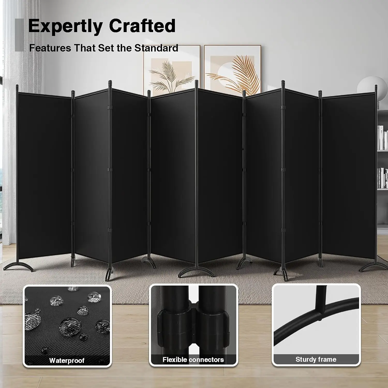 Room Divider-Folding Privacy S - Room Divider Screen 评论和价格