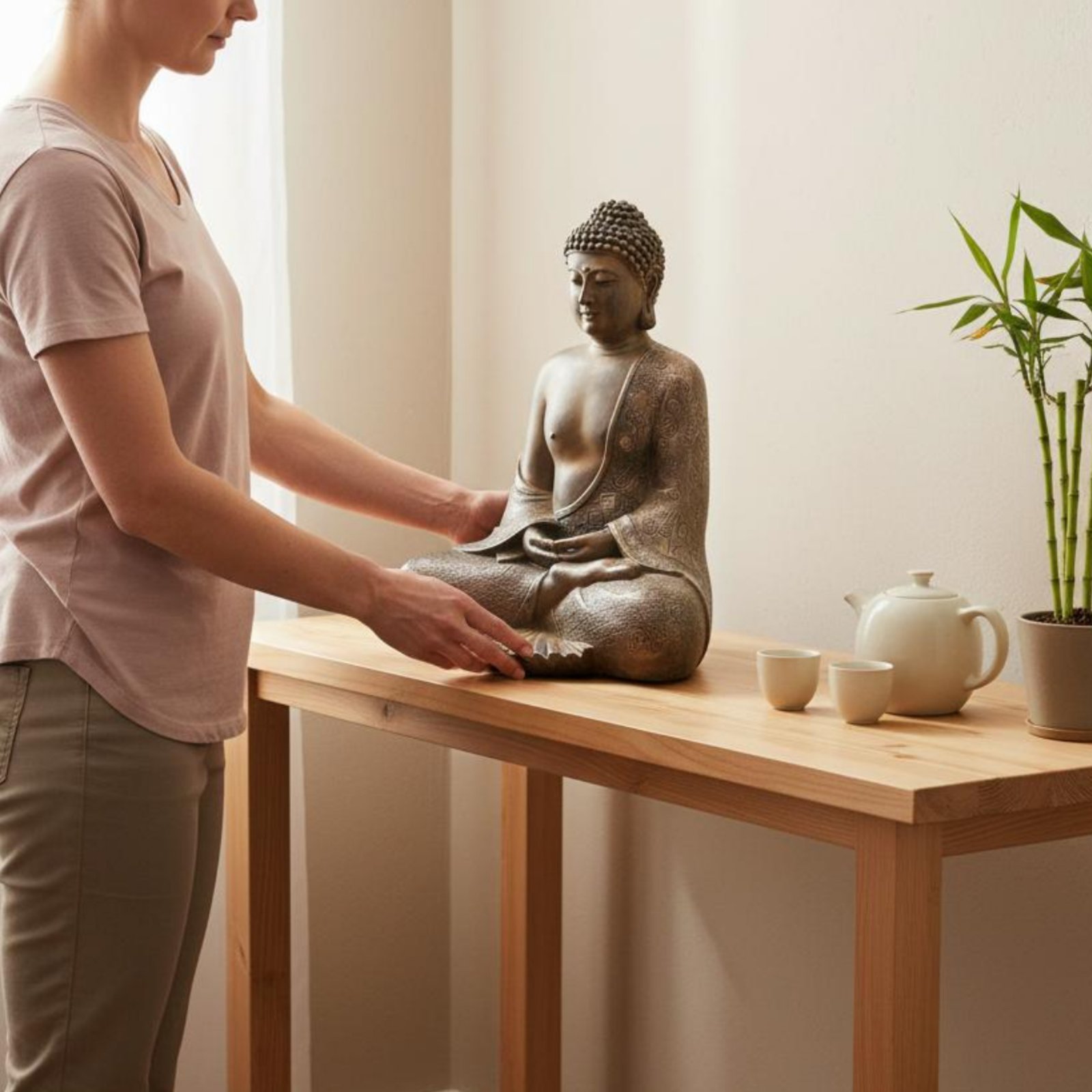 Zen Buddha Ornament Indoor Out - Home Decor Zen 评论和价格