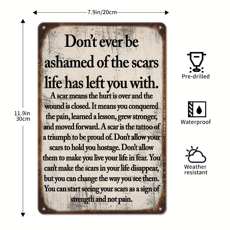 2D Flat - 2D Vintage Metal Sig - Home Decor Quotes On Wall 评论和价格