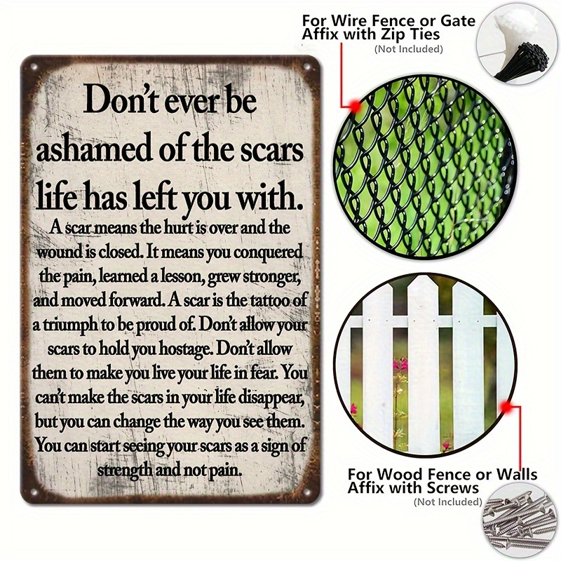 2D Flat - 2D Vintage Metal Sig - Home Decor Quotes On Wall 评论和价格
