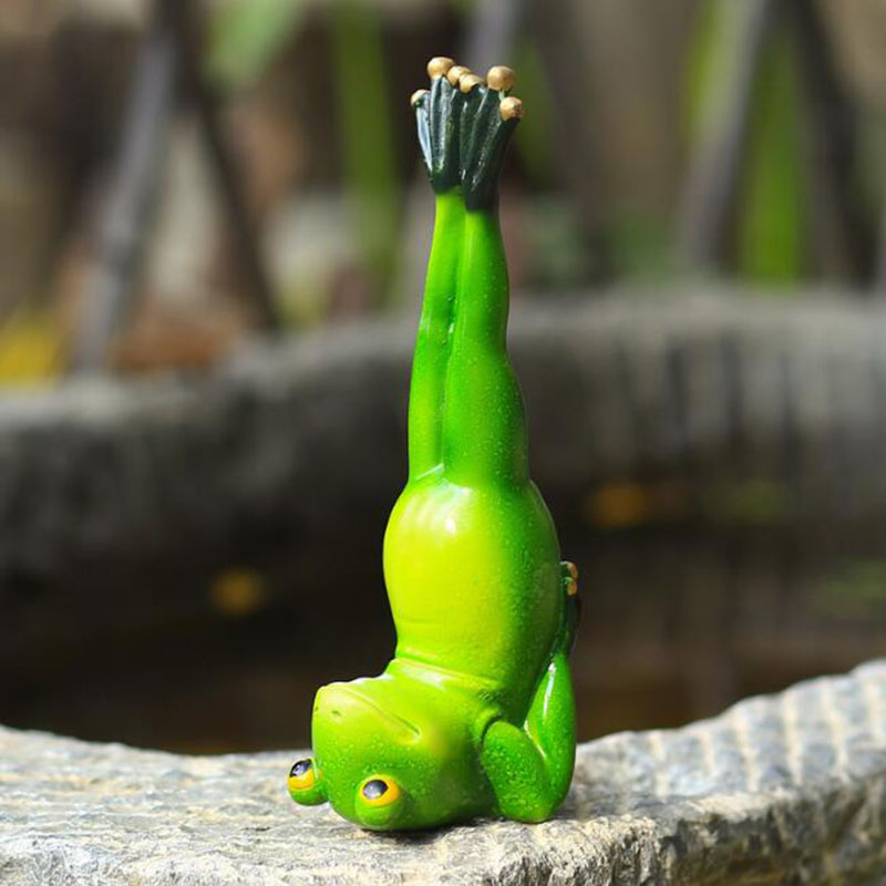 Resin Yoga Gymnastics Frog Dec - Home Decor Yoga 评论和价格