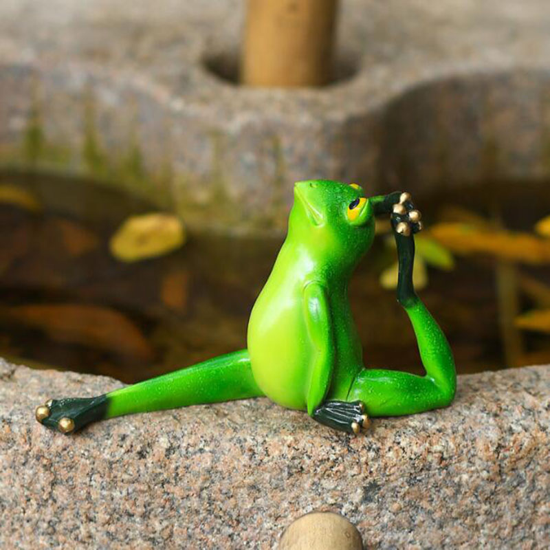 Resin Yoga Gymnastics Frog Dec - Home Decor Yoga 评论和价格