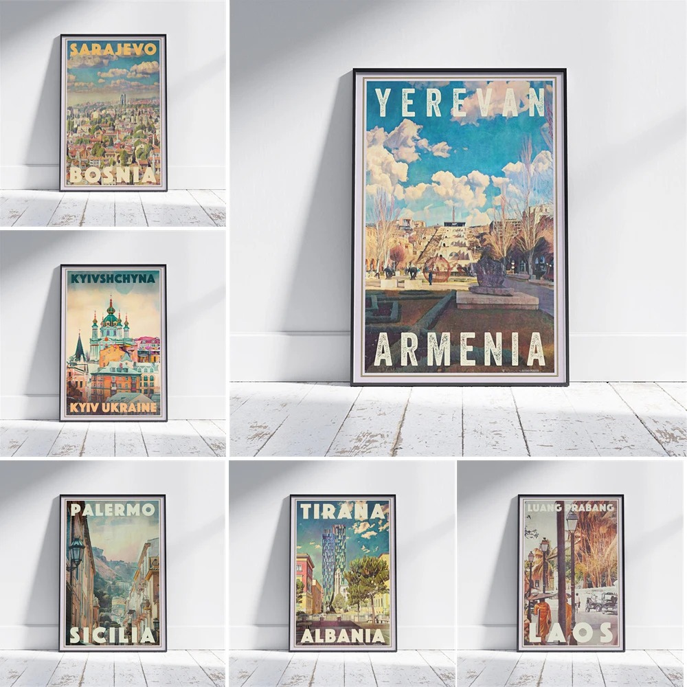 Armenia Travel Vintage Yerevan - Home Decor Yerevan 评论和价格
