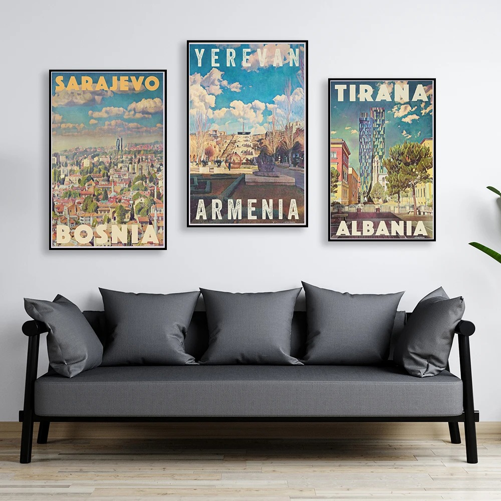 Armenia Travel Vintage Yerevan - Home Decor Yerevan 评论和价格