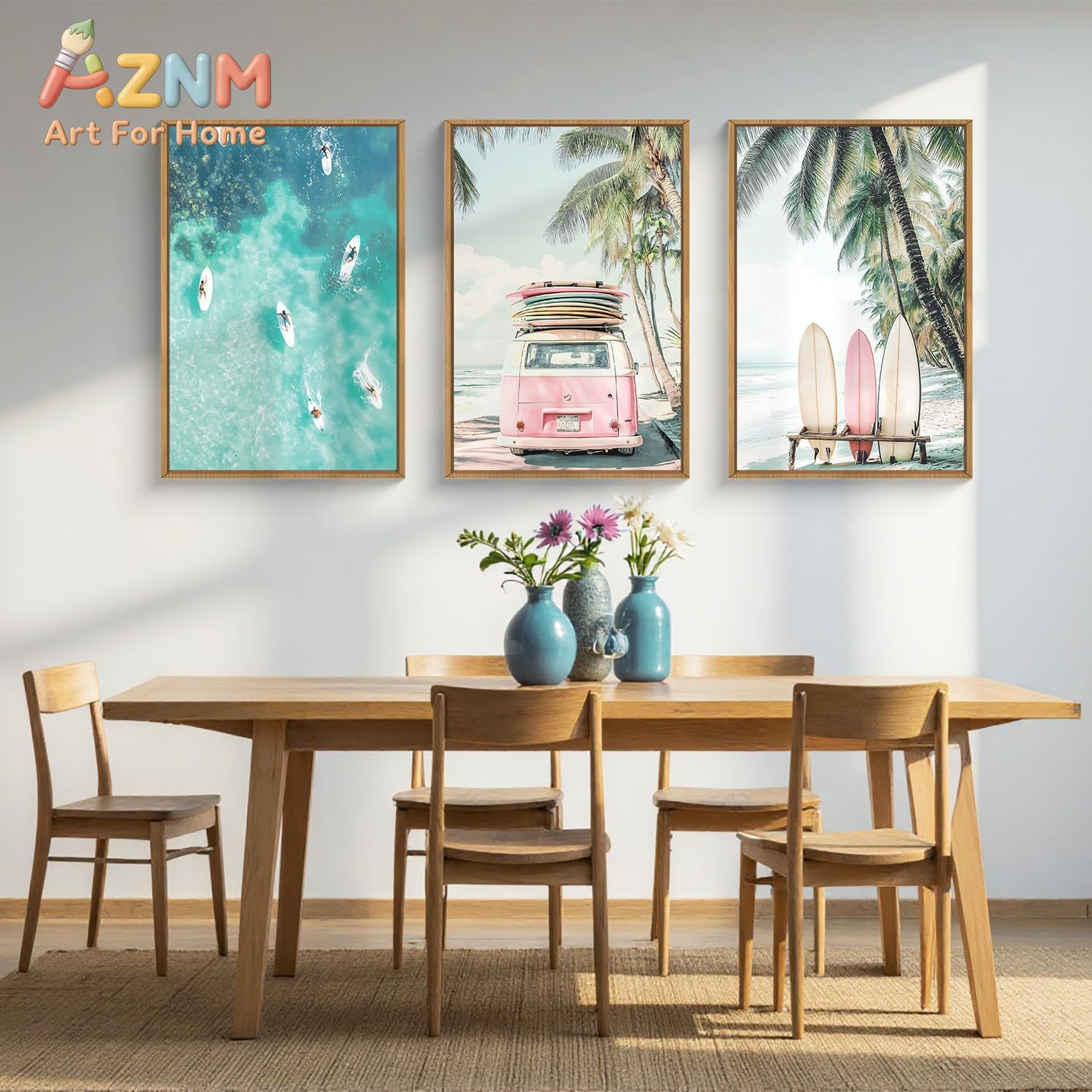 3pcs Summer Surfboard Beach Ca - Home Decor Nautical 评论和价格