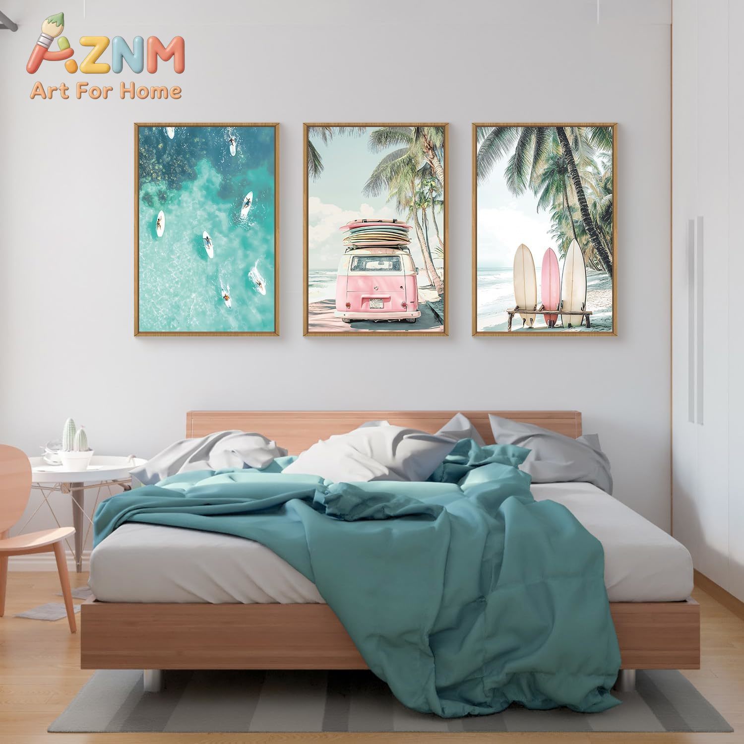 3pcs Summer Surfboard Beach Ca - Home Decor Nautical 评论和价格